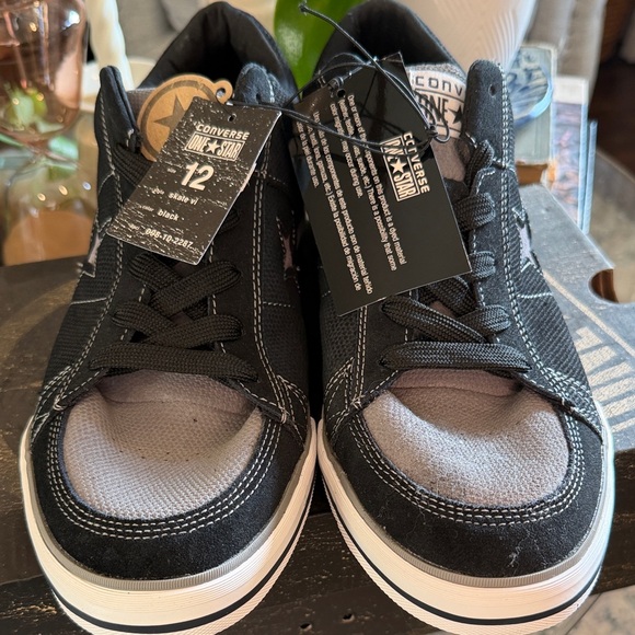 Converse one Star sport Skate VI Sneakers rare 2007 new black and gray leather - Picture 14 of 17